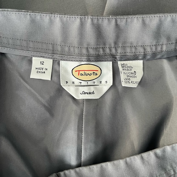 Talbots Gray Straight Leg Pants - Picture 8 of 10